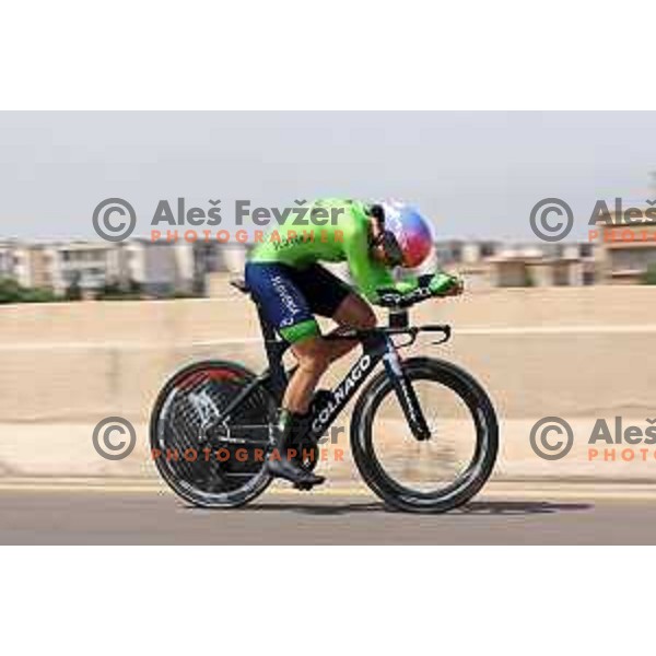 Eugenia Bujak (SLO), winner of silver medal in Women\'s Time trial at Mediterranean Games in Oran, Algeria on June 30, 2022