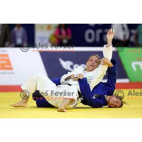 Anka Pogacnik comepetes in Women\'s Judo -70 kg at Mediterranean Games in Oran, Algeria on June 30, 2022