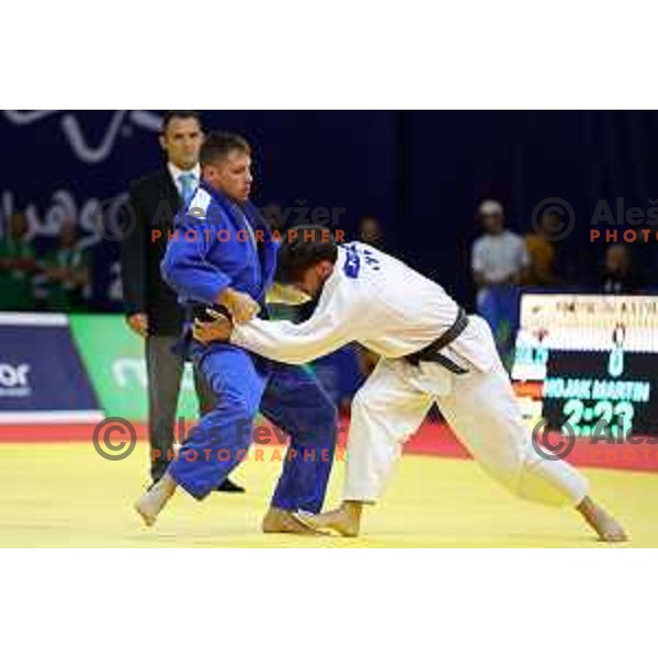 Martin Hojak competes in Men\'s Judo -73 kg at Mediterranean Games in Oran, Algeria on June 30, 2022