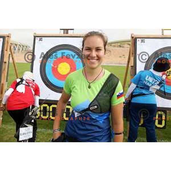Slovenia Archery team at Mediterranean Games in Oran, Algeria on June 29, 2022