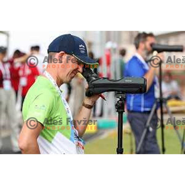 Slovenia Archery team at Mediterranean Games in Oran, Algeria on June 29, 2022