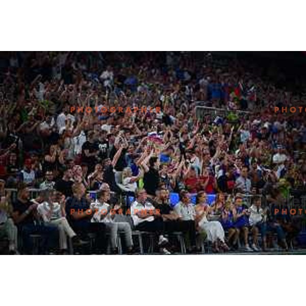 in action during FIBA World Cup 2023 Qualifiers between Slovenia and Croatia in Stozice, Ljubljana, Slovenia on June 30, 2022