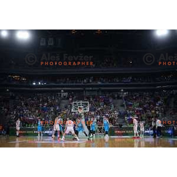  in action during FIBA World Cup 2023 Qualifiers between Slovenia and Croatia in Stozice, Ljubljana, Slovenia on June 30, 2022 