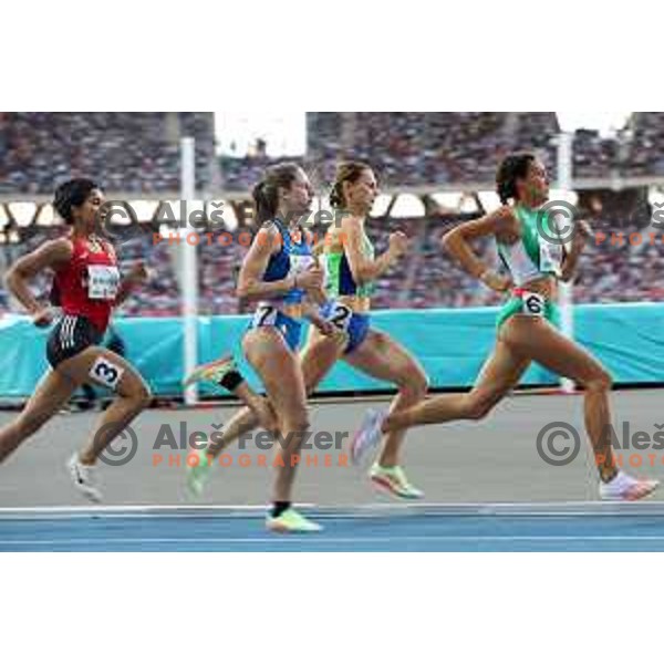 Jerneja Smonkar (SLO) runs at 800 meters at Mediterranean Games in Oran, Algeria on June 30, 2022