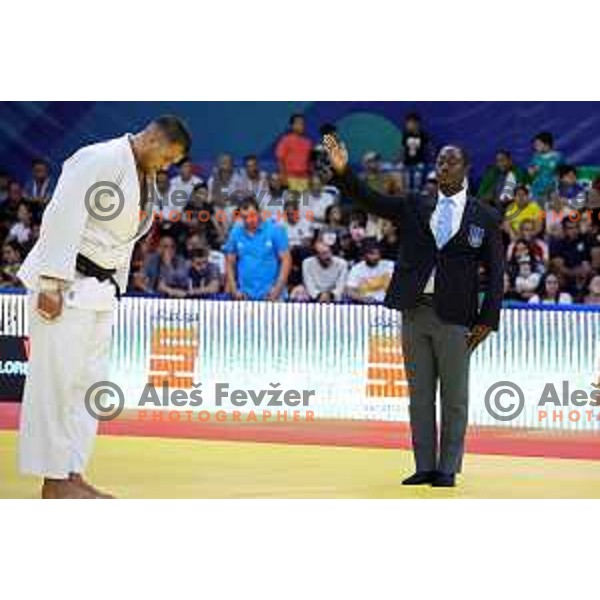 Victorius Vito Dragic (SLO) at Men\'s Judo category +100 kg at Mediterranean Games in Oran, Algeria on July 1, 2022