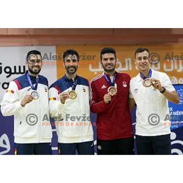Andraz Krapez, winner of bronze medal in Badminton at Mediterranean Games in Oran, Algeria on June 30, 2022