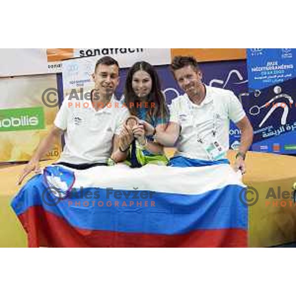 Andraz Krapez, winner of bronze medal in Badminton at Mediterranean Games in Oran, Algeria on June 30, 2022