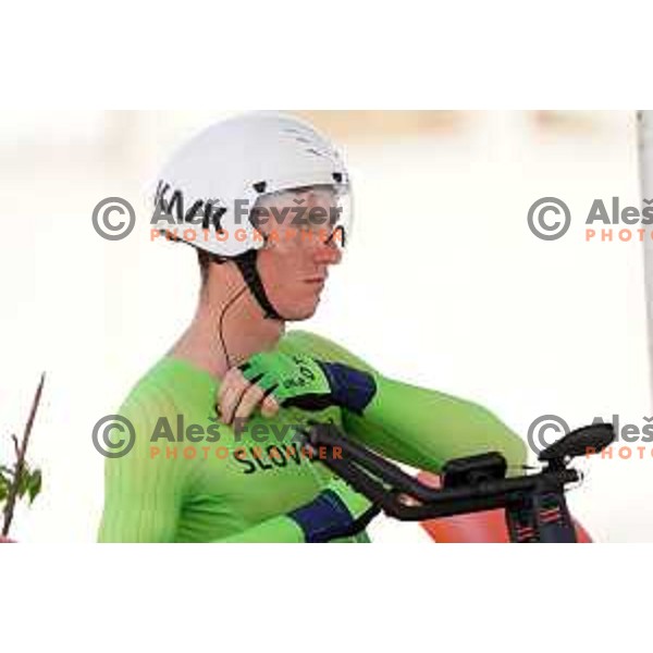 Bostjan Murn (SLO) competes in Men\'s Time trial at Mediterranean Games in Oran, Algeria on June 30, 2022