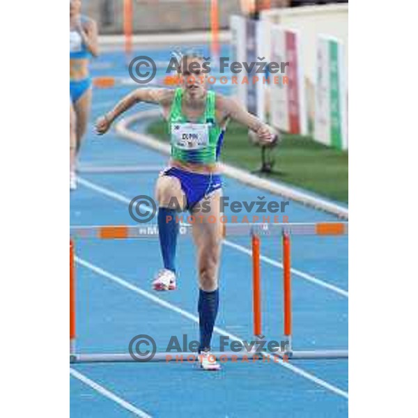 Agata Zupin (SLO) competes in Women\'s 400 meters hurdles at Mediterranean Games in Oran, Algeria on June 30, 2022