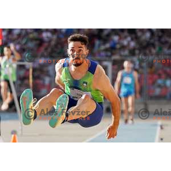 Jan Luxa (SLO) competes in Men\'s Triple jump at Mediterranean Games in Oran, Algeria on June 30, 2022