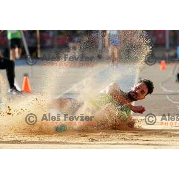 Jan Luxa (SLO) competes in Men\'s Triple jump at Mediterranean Games in Oran, Algeria on June 30, 2022