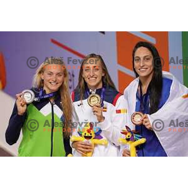 Neza Klancar (SLO), runner-up in Women’s 50 meters Freestyle Swimming at Mediterranean Games in Oran, Algeria on July 1, 2022