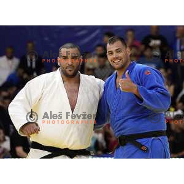 Vito Dragic (SLO), gold medalist in Men\'s Judo category +100 kg at Mediterranean Games in Oran, Algeria on July 1, 2022