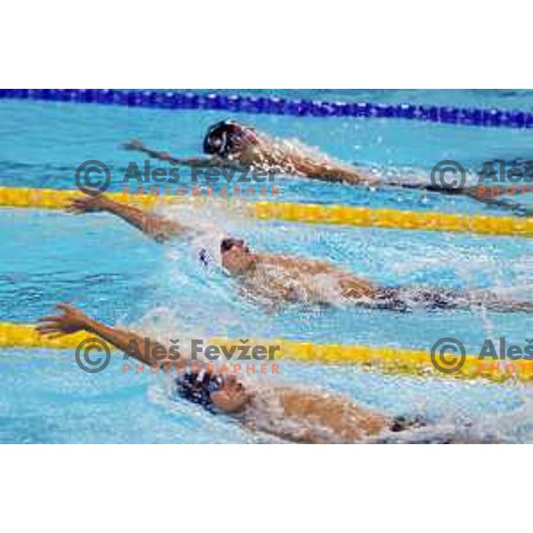 Anze Fers Erzen (SLO), silver medalist in 400 meters Medley in Swimming at Mediterranean Games in Oran, Algeria on July 2, 2022