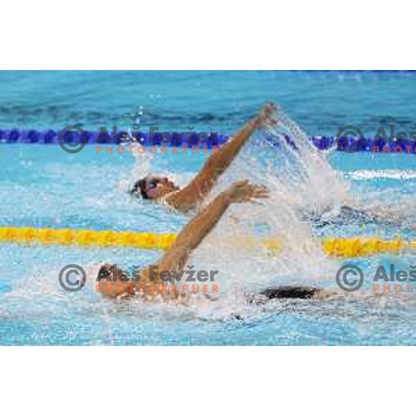 Anze Fers Erzen (SLO), silver medalist in 400 meters Medley in Swimming at Mediterranean Games in Oran, Algeria on July 2, 2022
