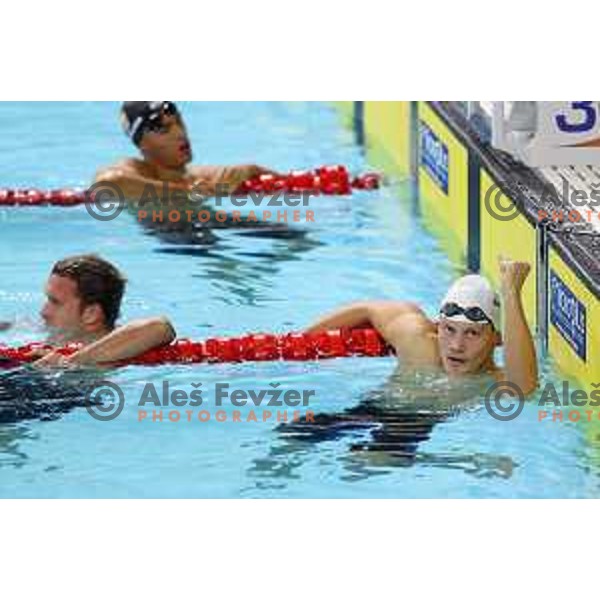 Anze Fers Erzen (SLO), silver medalist in 400 meters Medley in Swimming at Mediterranean Games in Oran, Algeria on July 2, 2022