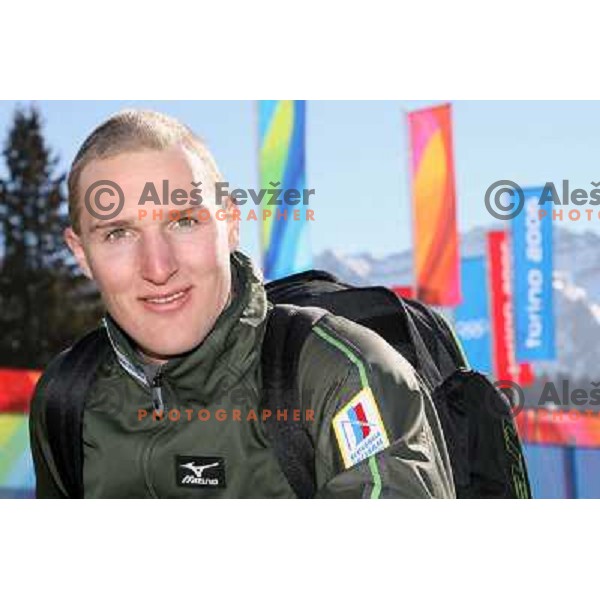 Andrej Sporn at Olympic village in Sestriere during Torino 2006 Winter Olympic Games, Italy on February 10, 2006