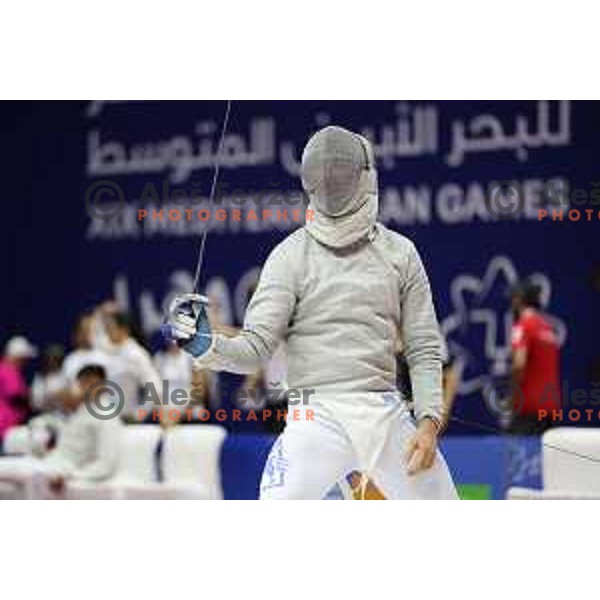 Peter Krajnc (SLO) competes in Men’s Sabre Individual at Mediterranean Games in Oran, Algeria on July 3, 2022