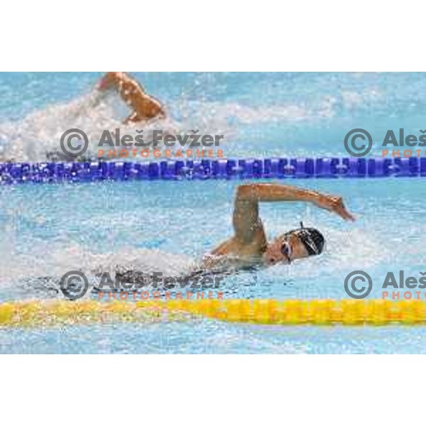 Neza Klancar at swimming competition at Mediterranean Games in Oran, Algeria on July 3, 2022