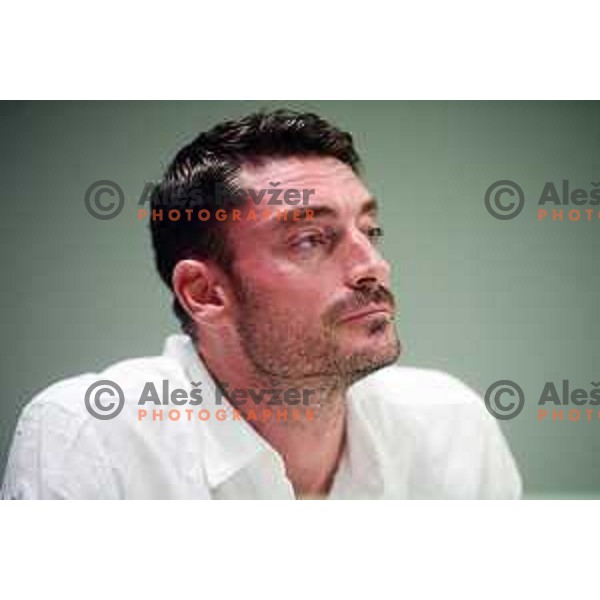 Albert Riera, new head coach of NK Olimpija during press conference in Ljubljana, Slovenia on July 4, 2022