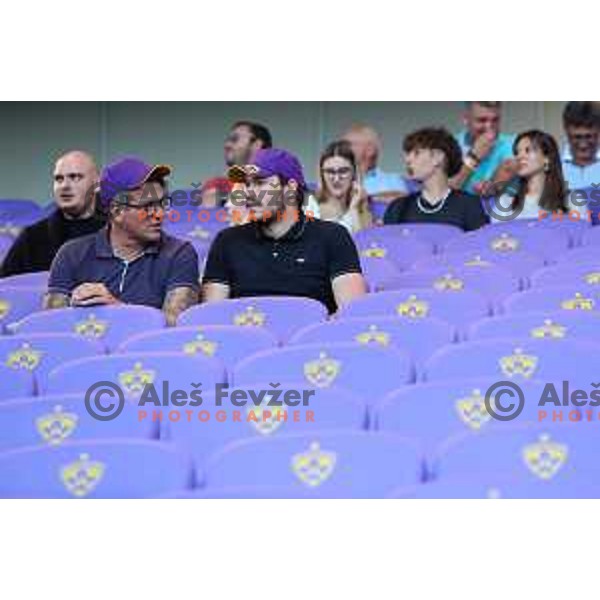in action during UEFA Champions League qualifier between Maribor (SLO) and Shakhtyor Soligorsk (BLR) in Ljudski vrt, Maribor, Slovenia on July 6, 2022