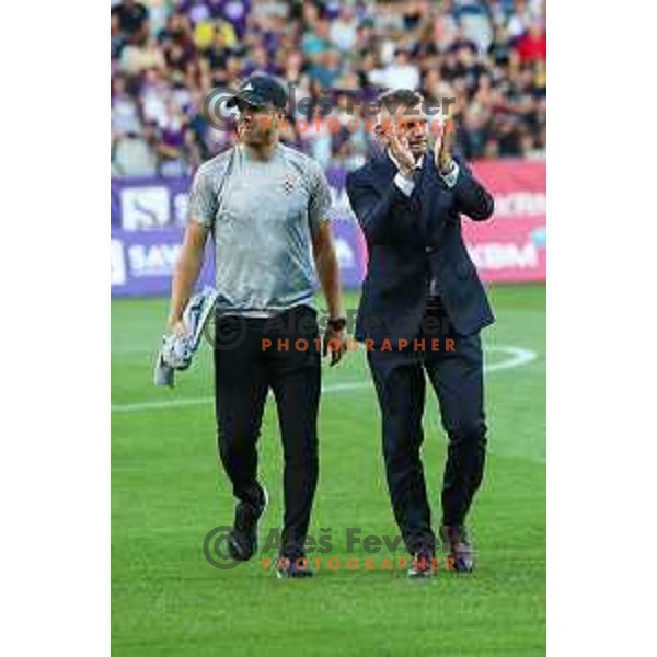 Radovan Karanovic, head coach of Maribor during UEFA Champions League qualifier between Maribor (SLO) and Shakhtyor Soligorsk (BLR) in Ljudski vrt, Maribor, Slovenia on July 6, 2022