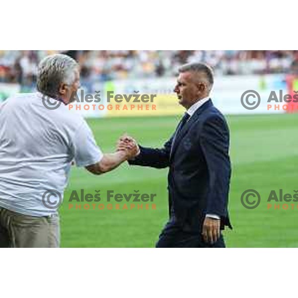 Radovan Karanovic, head coach of Maribor during UEFA Champions League qualifier between Maribor (SLO) and Shakhtyor Soligorsk (BLR) in Ljudski vrt, Maribor, Slovenia on July 6, 2022