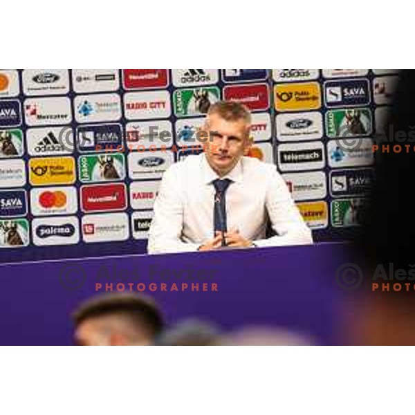 Radovan Karanovic, head coach of Maribor during UEFA Champions League qualifier between Maribor (SLO) and Shakhtyor Soligorsk (BLR) in Ljudski vrt, Maribor, Slovenia on July 6, 2022