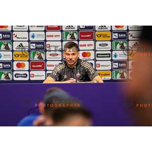 Gregor Sikosek in action during UEFA Champions League qualifier between Maribor (SLO) and Shakhtyor Soligorsk (BLR) in Ljudski vrt, Maribor, Slovenia on July 6, 2022