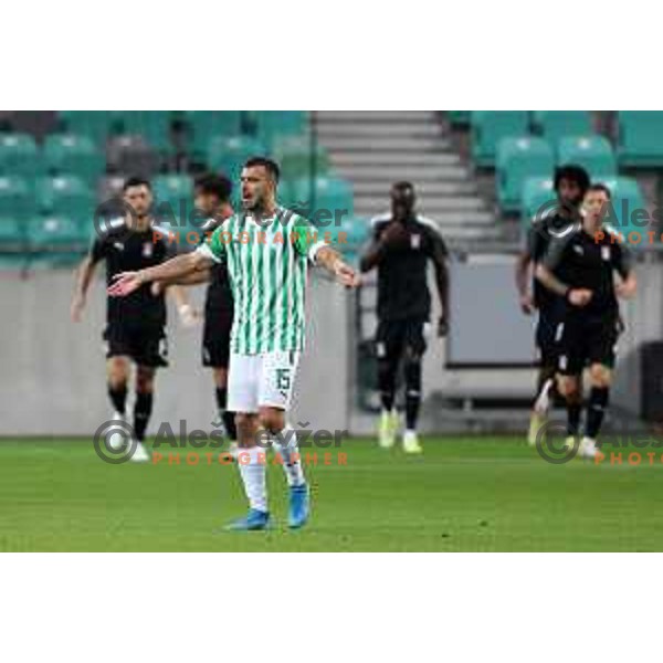Djordje Crnomarkovic in action during UEFA Conference league qualifyer between Olimpija and Differdange in SRC Stozice, Ljubljana, Slovenia on July 7, 2022