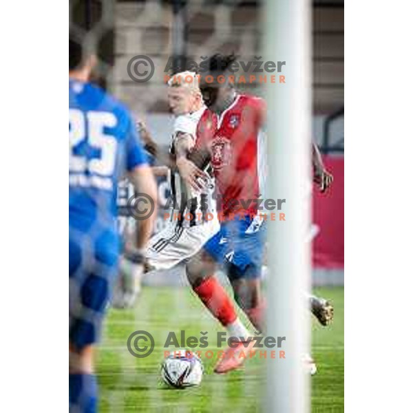 Tio Cipot in action during UEFA Conference league qualifier match between Sfintul Gheorghe and Mura in Chisinau, Moldova on July 7, 2022. Photo: Jure Banfi