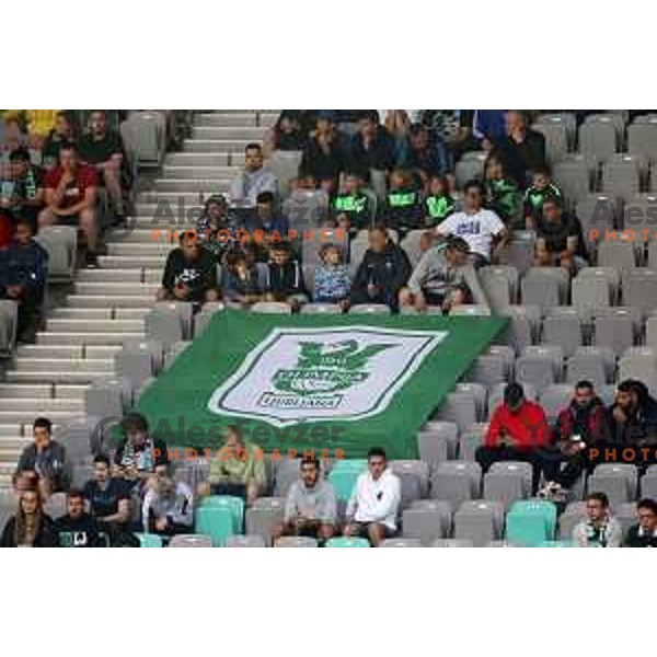 in action during UEFA Conference league qualifier between Olimpija and Differdange in SRC Stozice, Ljubljana, Slovenia on July 7, 2022