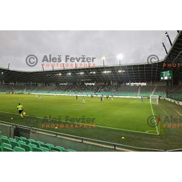 in action during UEFA Conference league qualifier between Olimpija and Differdange in SRC Stozice, Ljubljana, Slovenia on July 7, 2022