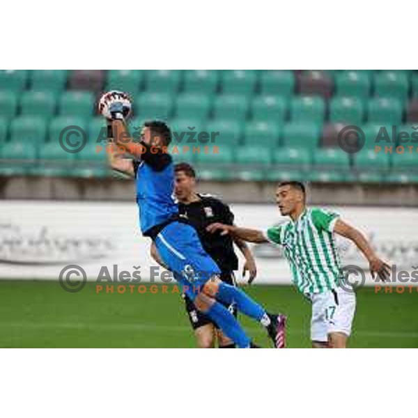 Ivan Prtajin in action during UEFA Conference league qualifyer between Olimpija and Differdange in SRC Stozice, Ljubljana, Slovenia on July 7, 2022