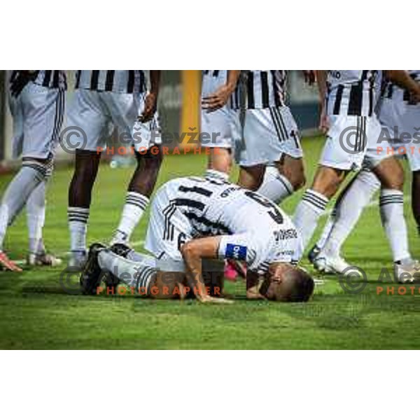 in action during UEFA Conference league qualifier match between Sfintul Gheorghe and Mura in Chisinau, Moldova on July 7, 2022. Photo: Jure Banfi