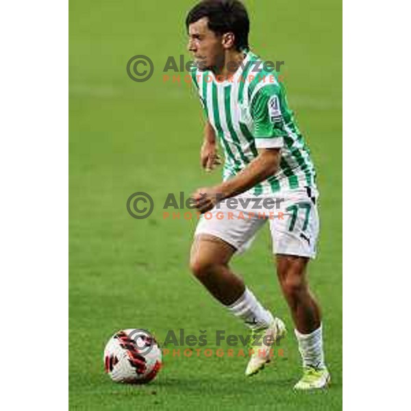 Almedin Ziljkic in action during UEFA Conference league qualifyer between Olimpija and Differdange in SRC Stozice, Ljubljana, Slovenia on July 7, 2022