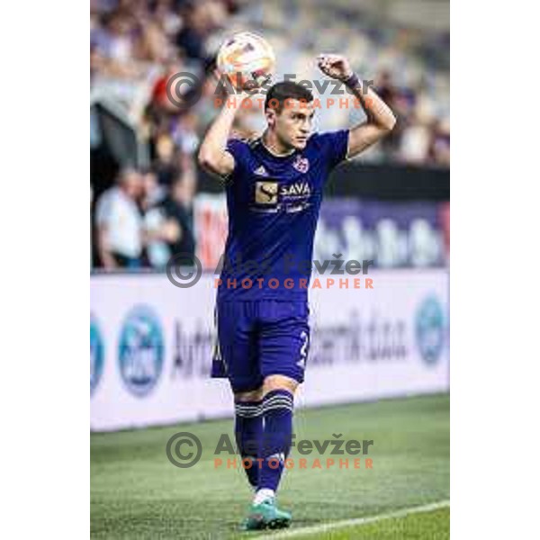 in action during Prva liga Telemach football match between Maribor and Radomlje in Ljudski vrt, Maribor, Slovenia on July 16, 2022. Photo: Jure Banfi/www.alesfevzer.com