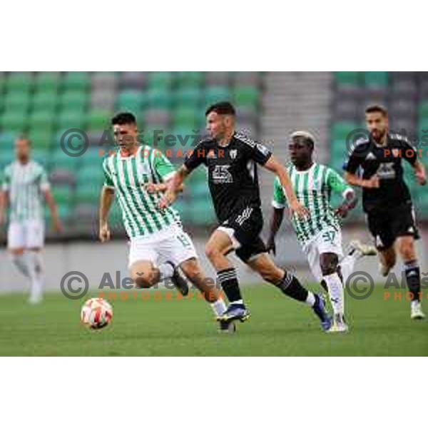 Mirlind Daku in action during Prva Liga Telemach 2022-2023 football match between Gorica and Bravo in Gorica, Slovenia on July 18, 2022