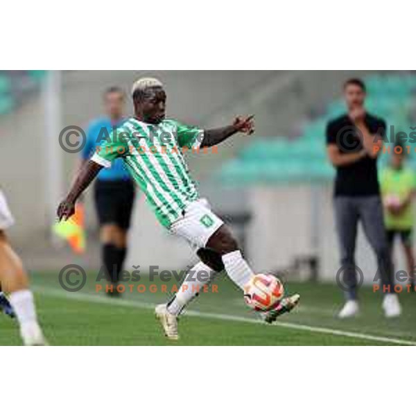 Aldair Djalo in action during Prva Liga Telemach 2022-2023 football match between Olimpija and Mura in SRC Stozice, Ljubljana, Slovenia on July 17, 2022