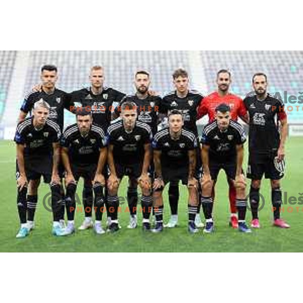 in action during Prva Liga Telemach 2022-2023 football match between Olimpija and Mura in SRC Stozice, Ljubljana, Slovenia on July 17, 2022