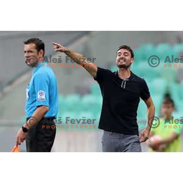 Albert Riera, head coach of Olimpija at Prva Liga Telemach 2022-2023 football match between Olimpija and Mura in SRC Stozice, Ljubljana, Slovenia on July 17, 2022