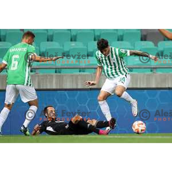 Agustin Doffo in action during Prva Liga Telemach 2022-2023 football match between Gorica and Bravo in Gorica, Slovenia on July 18, 2022