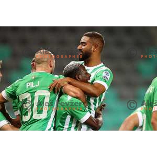 in action during Prva Liga Telemach 2022-2023 football match between Olimpija and Mura in SRC Stozice, Ljubljana, Slovenia on July 17, 2022