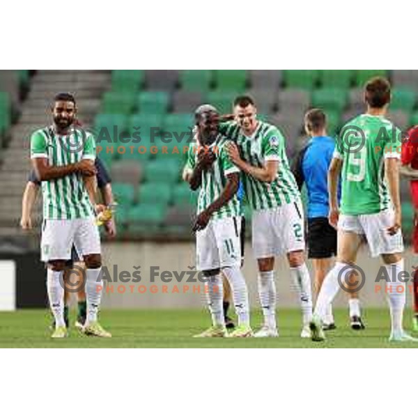 in action during Prva Liga Telemach 2022-2023 football match between Olimpija and Mura in SRC Stozice, Ljubljana, Slovenia on July 17, 2022