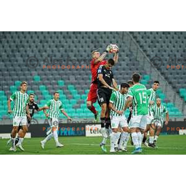 Matevz Vidovsek in action during Prva Liga Telemach 2022-2023 football match between Olimpija and Mura in SRC Stozice, Ljubljana, Slovenia on July 17, 2022