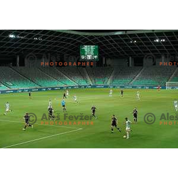 in action during Prva Liga Telemach 2022-2023 football match between Olimpija and Mura in SRC Stozice, Ljubljana, Slovenia on July 17, 2022
