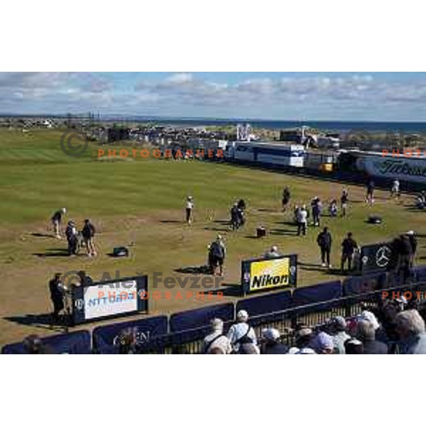 Old course St.Andrews links during 150th Open practice round in Scotland on July 13, 2022