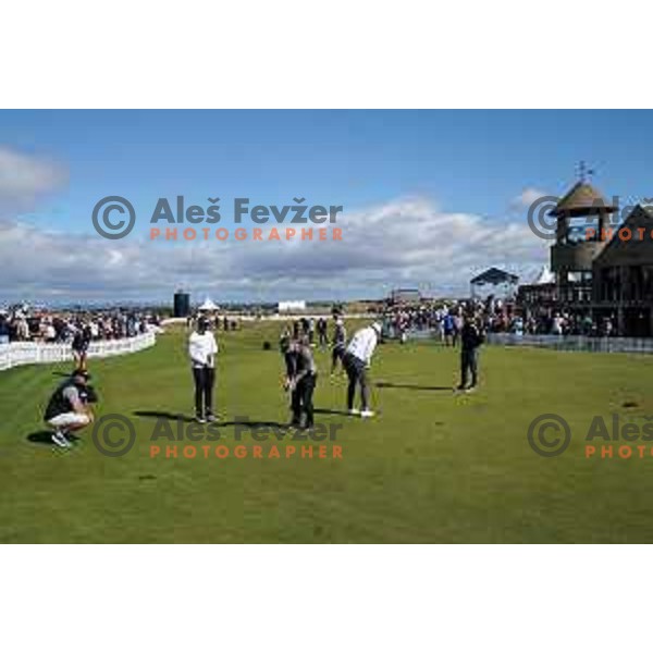 Old course St.Andrews links during 150th Open practice round in Scotland on July 13, 2022