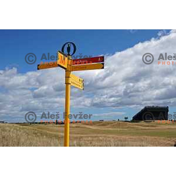 Old course St.Andrews links during 150th Open practice round in Scotland on July 13, 2022
