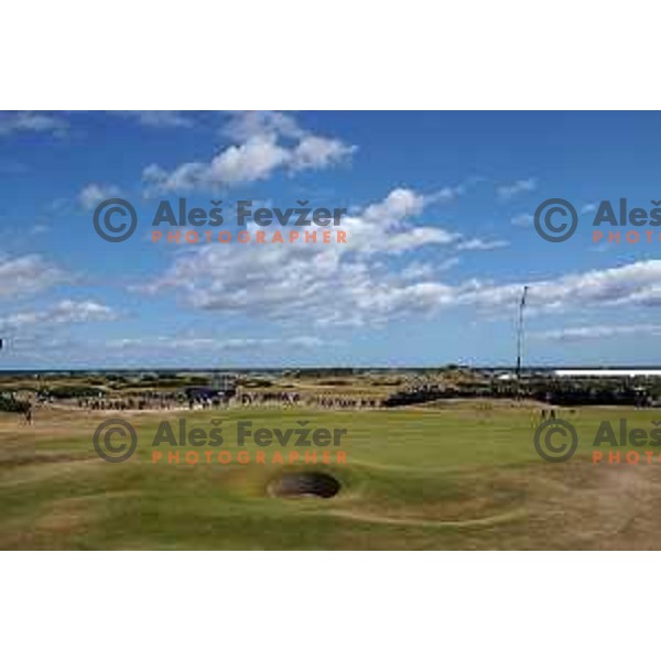 Old course St.Andrews links during 150th Open practice round in Scotland on July 13, 2022